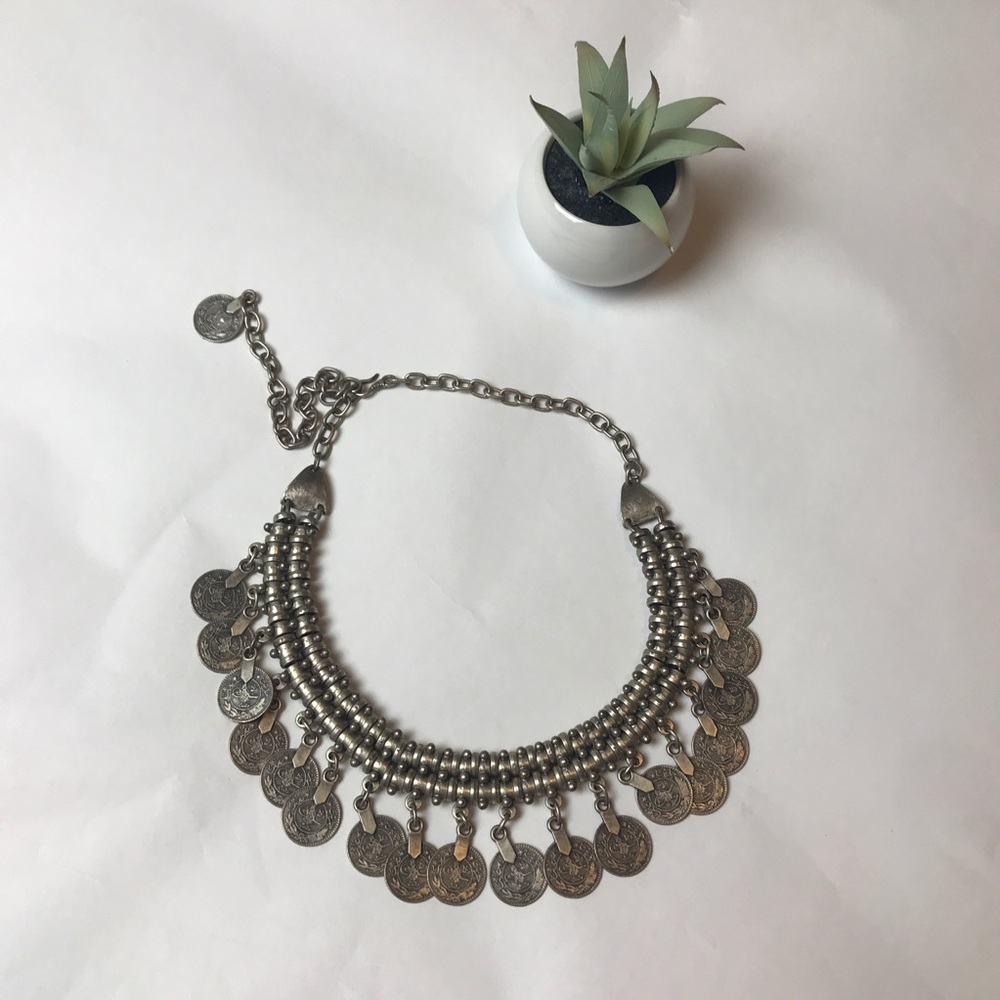 Coin Festival Boho Statement Necklace